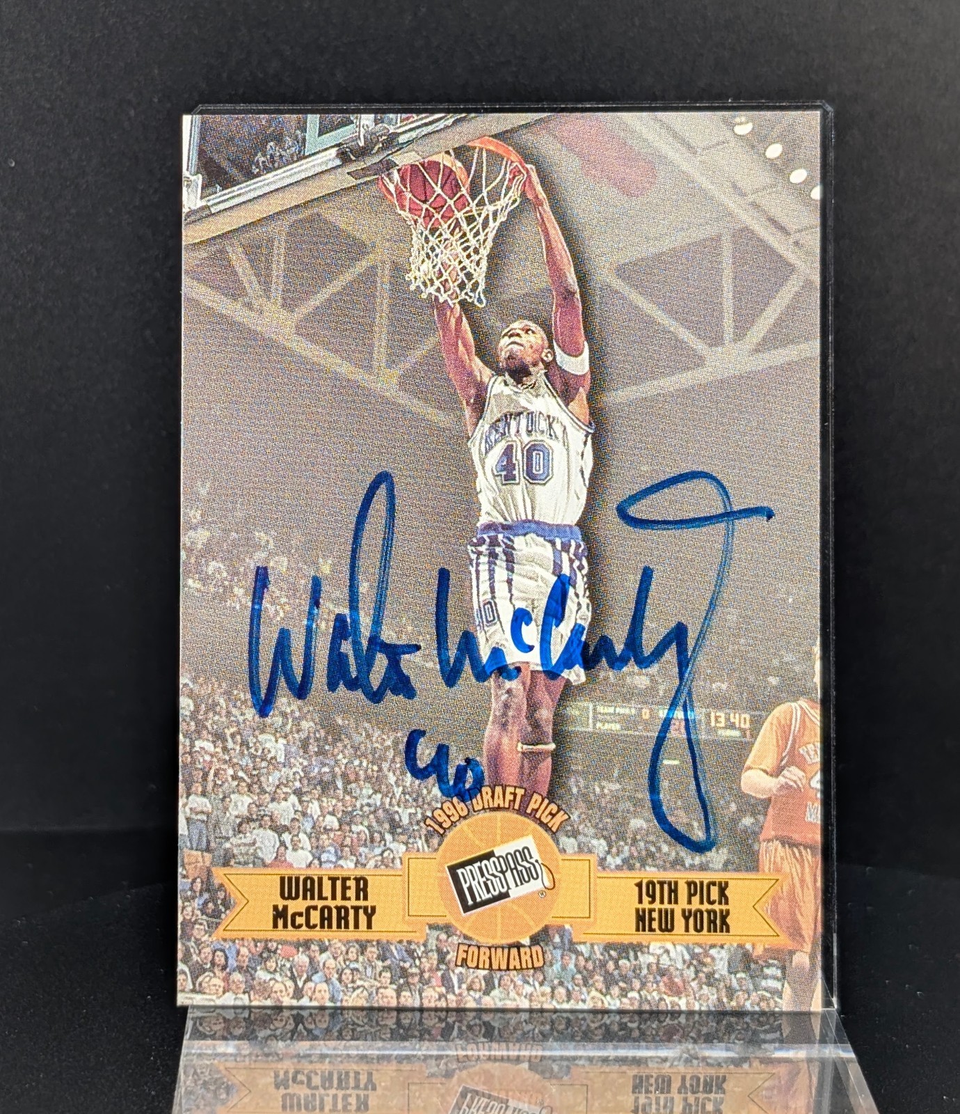 1996 Press Pass - Autographs Walter McCarty (AU, RC)