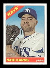2015 Topps Heritage Rays 653 Nate Karns BXCP51
