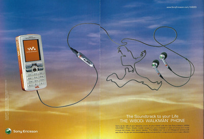 2005 Sony Ericsson W800i Walkman Phone Soundtrack to Your Life VINTAGE PRINT AD
