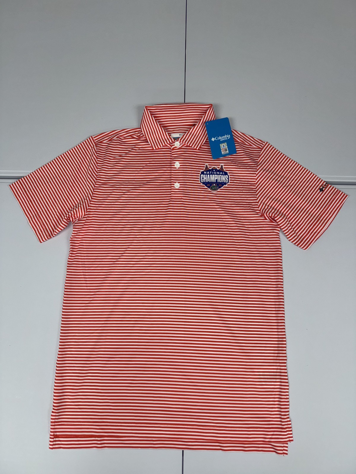 Florida Gators Columbia Men's Orange Polo Shirt National Champs Pick Size NWT