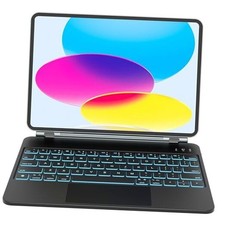 Keyboard Case for iPad 11th A16, 2025 iPad 10th gen  iPad 11 A16 Black