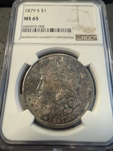 1879 S Morgan Silver Dollar NGC MS 65 Toner