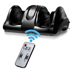Costway Shiatsu Foot Massager Kneading Rolling Leg Ankle w/Remote Contral Black
