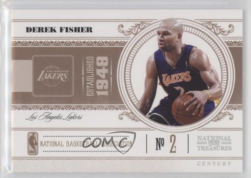 Derek Fisher #43 2010 Panini National Treasures card