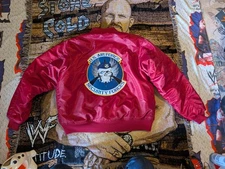 USAF MA-1 Bomber Flight /Pilot/Aviator Reversible Red Mens Rothco Jacket-Sz L