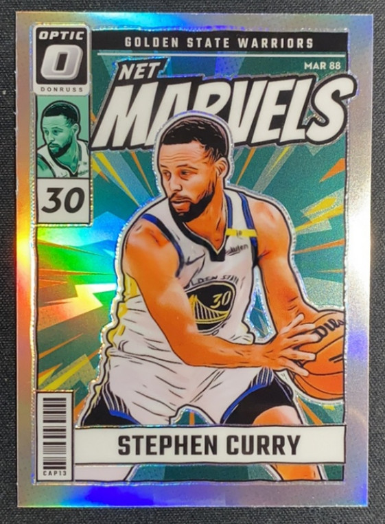 Stephen Curry 2024-25 Panini Donruss Optic Net Marvels Silver Warriors #15