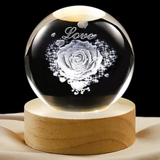 Valentine  s Day Crystal LED Light Gift Romantic Love Keepsake for Her