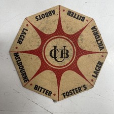 ORIGINAL VINTAGE BAR MANCAVE ART BEER Brewery CUB Coaster