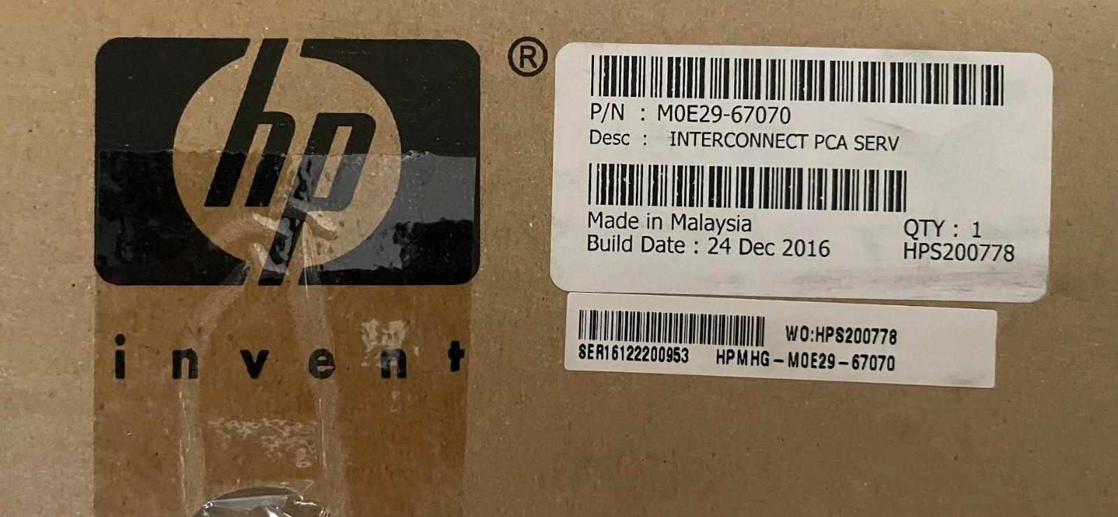 HP Interconnect PCA M0E29-67070 pour Serveur avec Interface de Connexion Haute Performance
