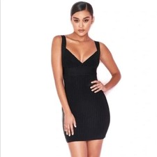House of CB Anahi Dress sexy little black dress size medium