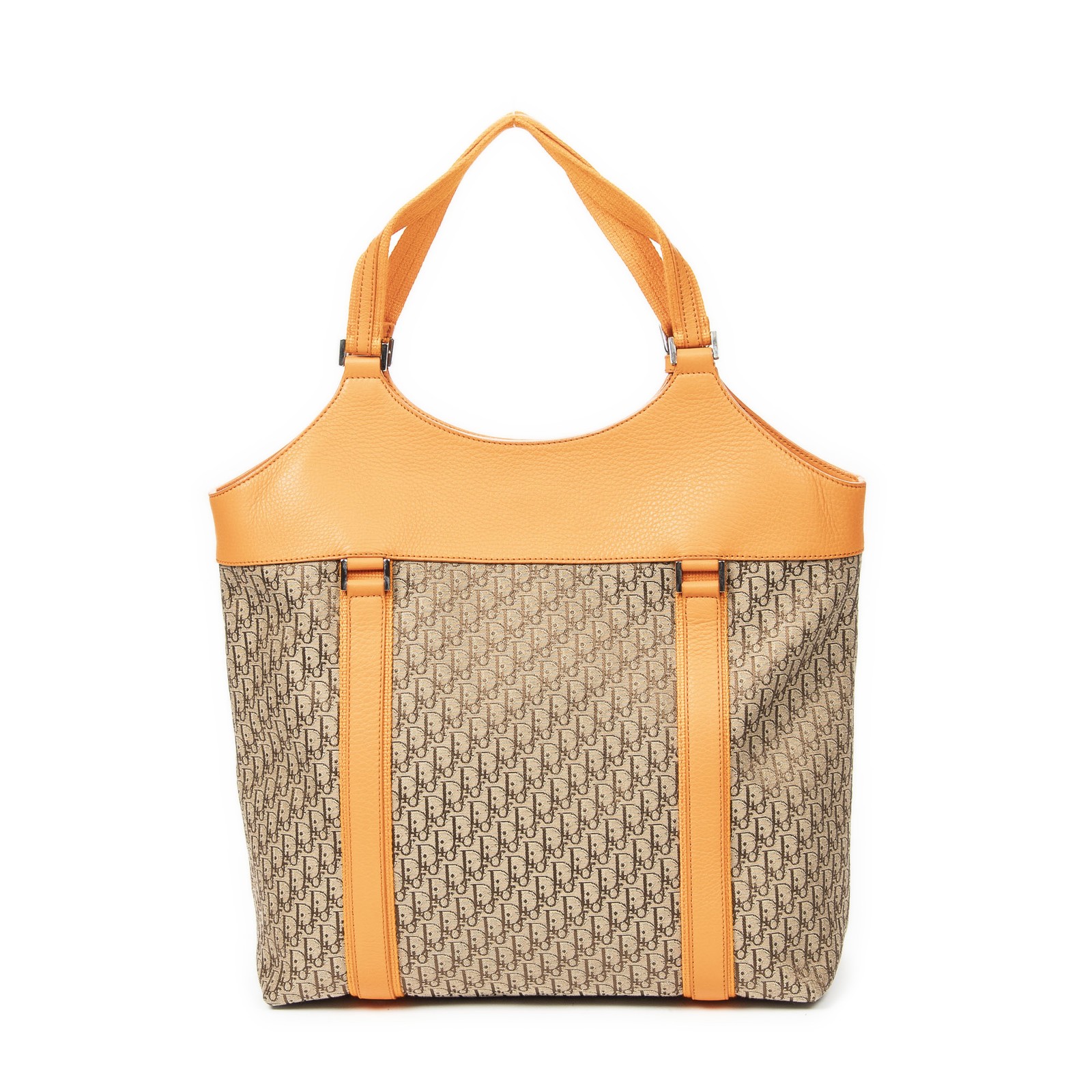 Dior Beige/Orange Large Street Chic Tote Shoulder… - image 5