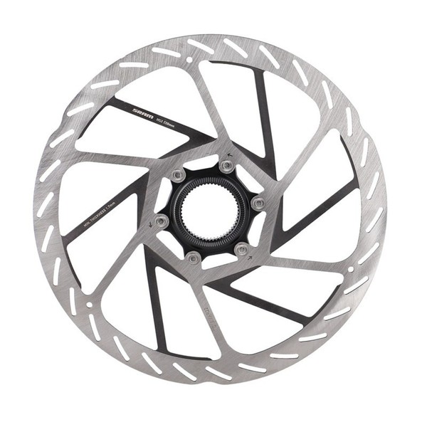"Sram 00.5018.176.007 Bremsscheibe \"HS2\" Rounded, Ø 220 Mm, Centerlock, Schwarz/S"-image