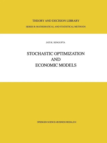 Jati Sengupta | Stochastic Optimization And Economic Models | Taschenbuch (2010)-image