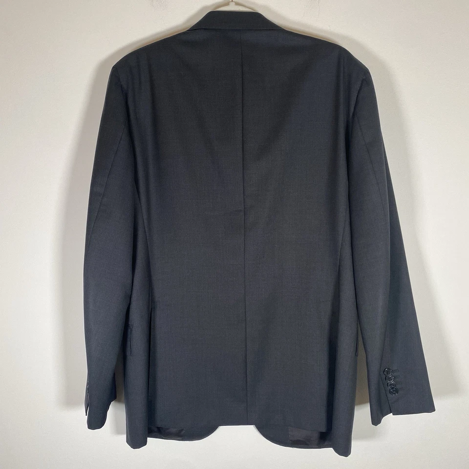 Blazer de tela adecuado para hombre 40R abrigo deportivo de lana carbón chaqueta puño de cirujano Foto 2 de 4