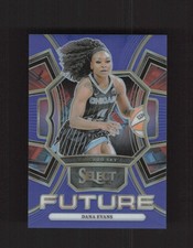 2024 Panini Select WNBA #17 Dana Evans Select Future Prizms Blue #/49