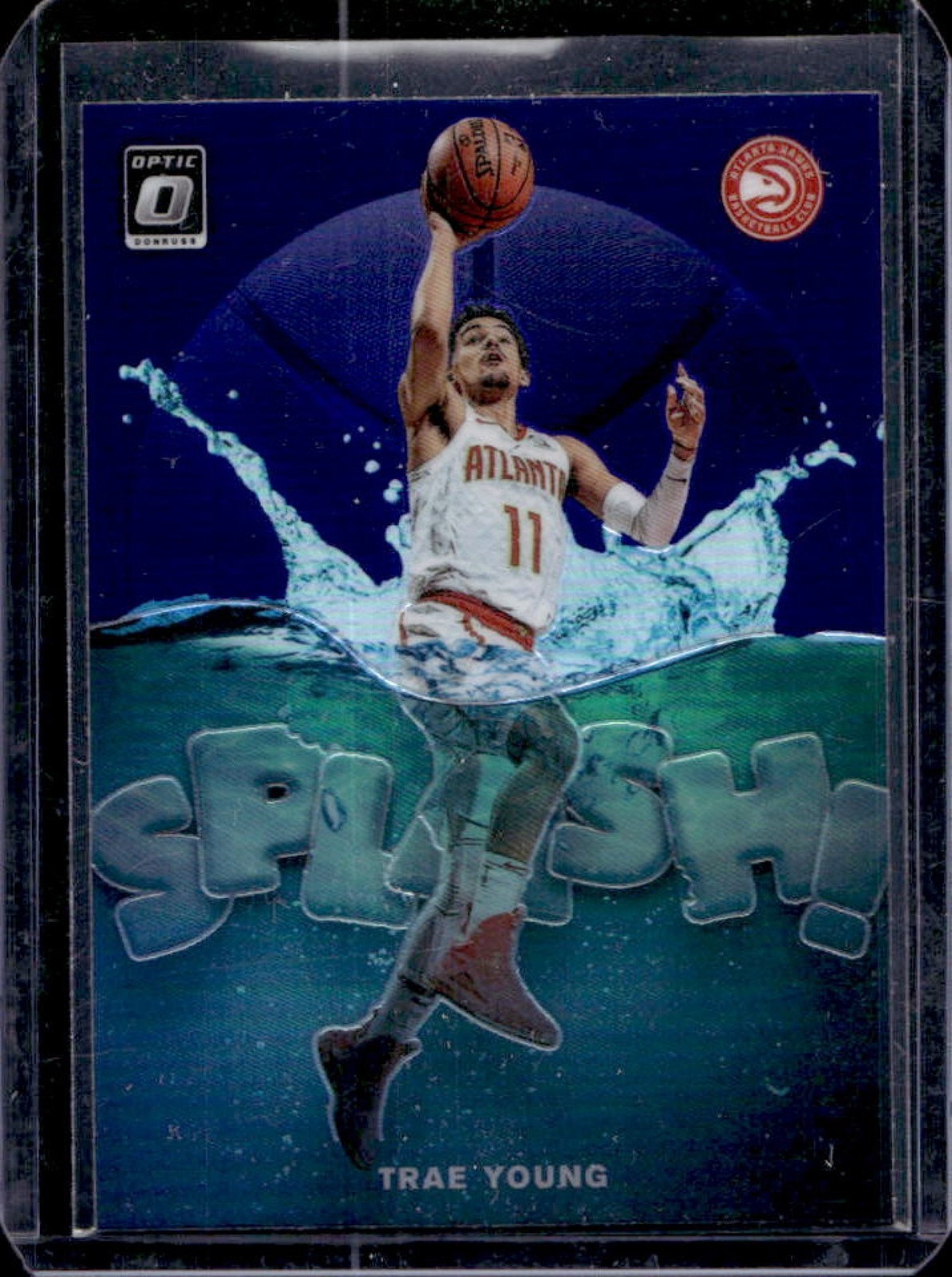 2019-20 Donruss Optic Trae Young Splash! Purple #2 Hawks