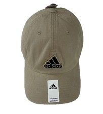NWT Adidas Men s Relaxed Cap Khaki Adjustable Fit Aeroready Hat