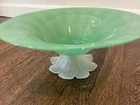 Carder Steuben Jade Green Footed Bowl