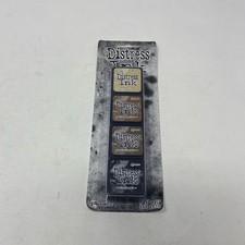 Ranger Tim Holtz Distress Ink Minis Kit 3 - Antique Linen, Vintage Photo, Walnut