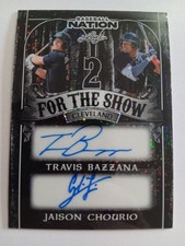 2025 Leaf Baseball Nation Travis Bazzana Jaison Chourio 2 For the Show 1/1 Auto