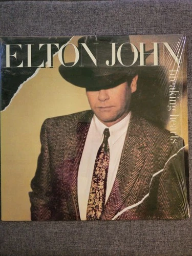 Elton John Breaking Hearts Vinyl LP 1984 Pressing