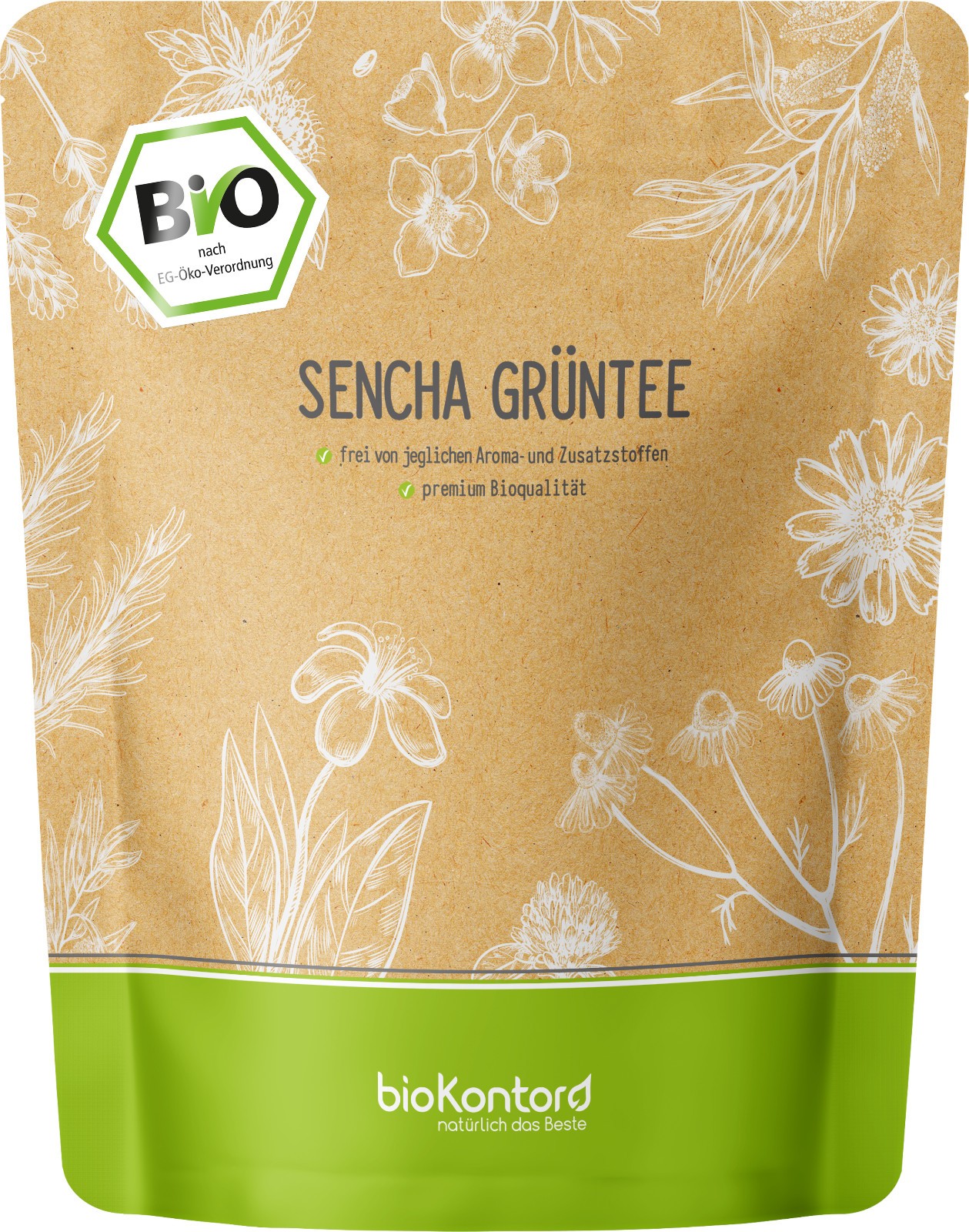 Sencha Grüntee BIO 1000 g | 100% natürlich - ohne Zusätze I bioKontor
