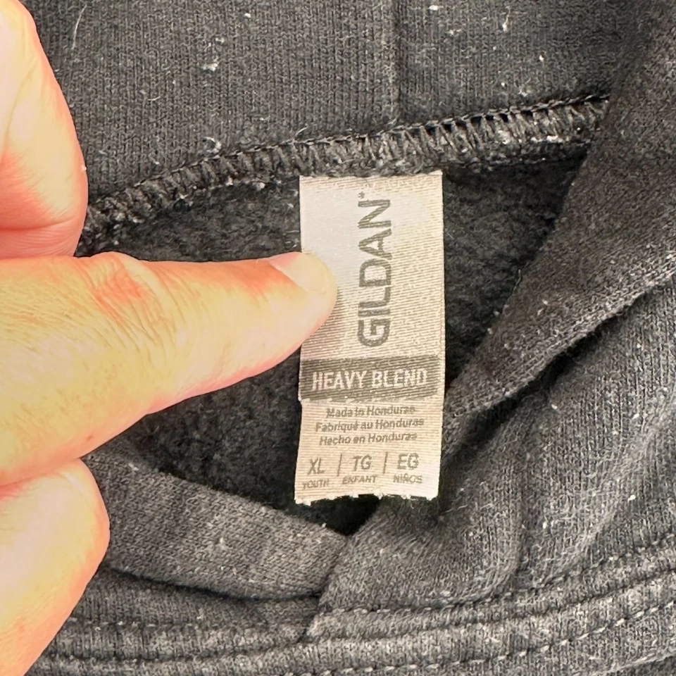 I Make Messi Moves Black Hoodie XL By Gildan Youth Sweatshirt Heavy Blend Soccer - Image 3 of 4