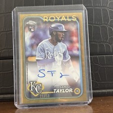 2024 Topps Chrome Samad Taylor Rookie Autograph -ST Gold Wave Refractor /50