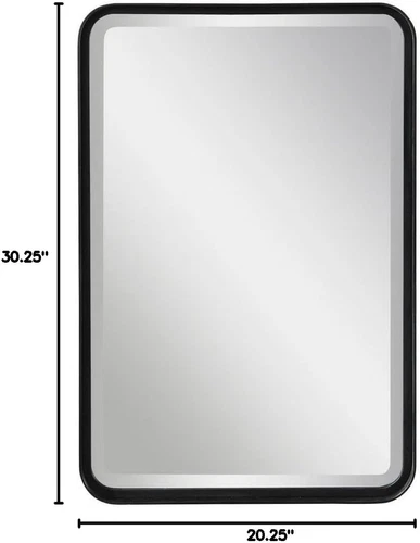 Elegant Croften Black Vanity Wall Mirror - 20.25" x 30.25 - Picture 6 of 6