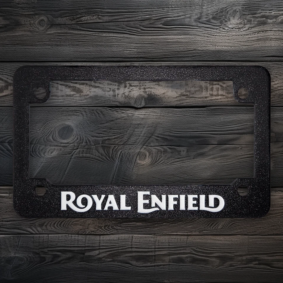 For Royal Enfield Motorcycles Textured License Plate Frame (ALL MODELS & YEARS) - Image 2 of 2