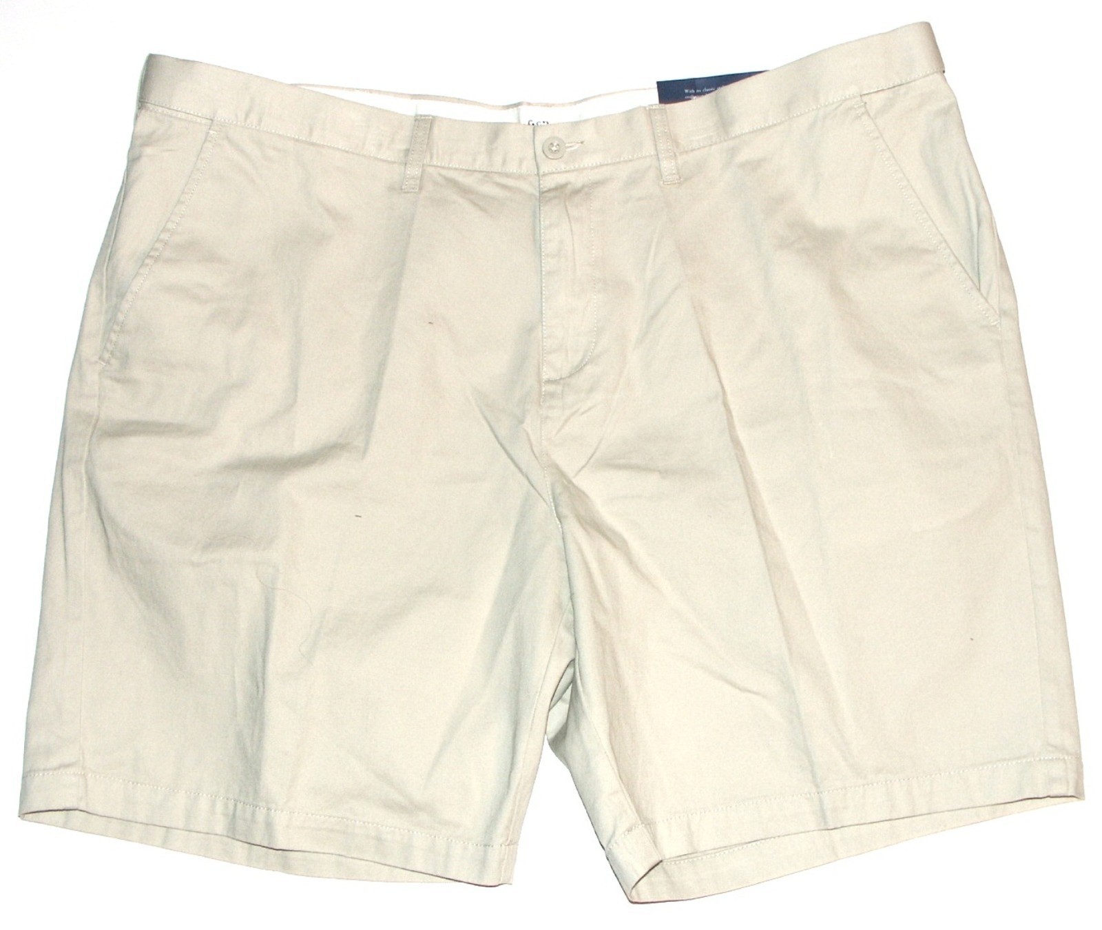 Croft & Barrow NEW Tan Ivory Flex Waist Flat Front Shorts Mens Big ...