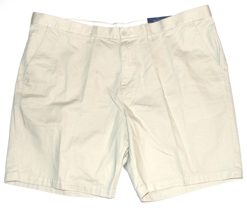 Croft & Barrow NEW Tan Ivory Flex Waist Flat Front Shorts Mens Big & Tall $44 - Picture 9 of 13