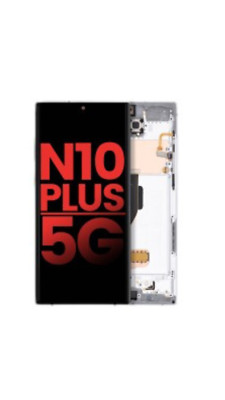 OLED Assembly With Frame For Samsung Galaxy Note 10+/5G (Aura White)