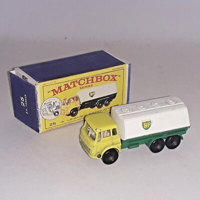 Matchbox B P Tanker Originalmodell in Ersatzbox normale Räder 25C2