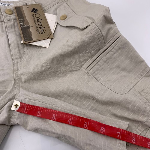 Columbia Chino Shorts Youth Size 10 YO Tan Flat Front Girls Outdoor Hiking NWT - Picture 9 of 10