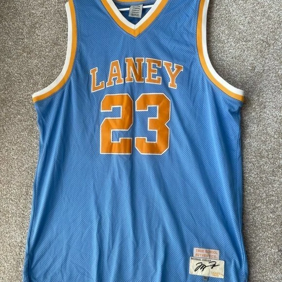 1980 Michael Jordan Laney High School Nike TAG Retro Jersey Size