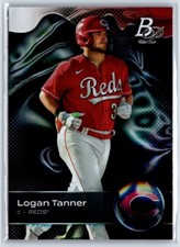 2023 Bowman Platinum Logan Tanner #TOP-20 Reds