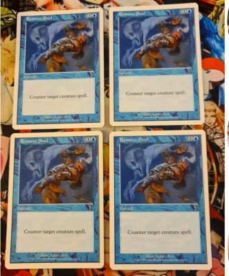 Magic the Gathering    4× Remove Soul 7th Edition Nm Cards 2001 MTG Playset