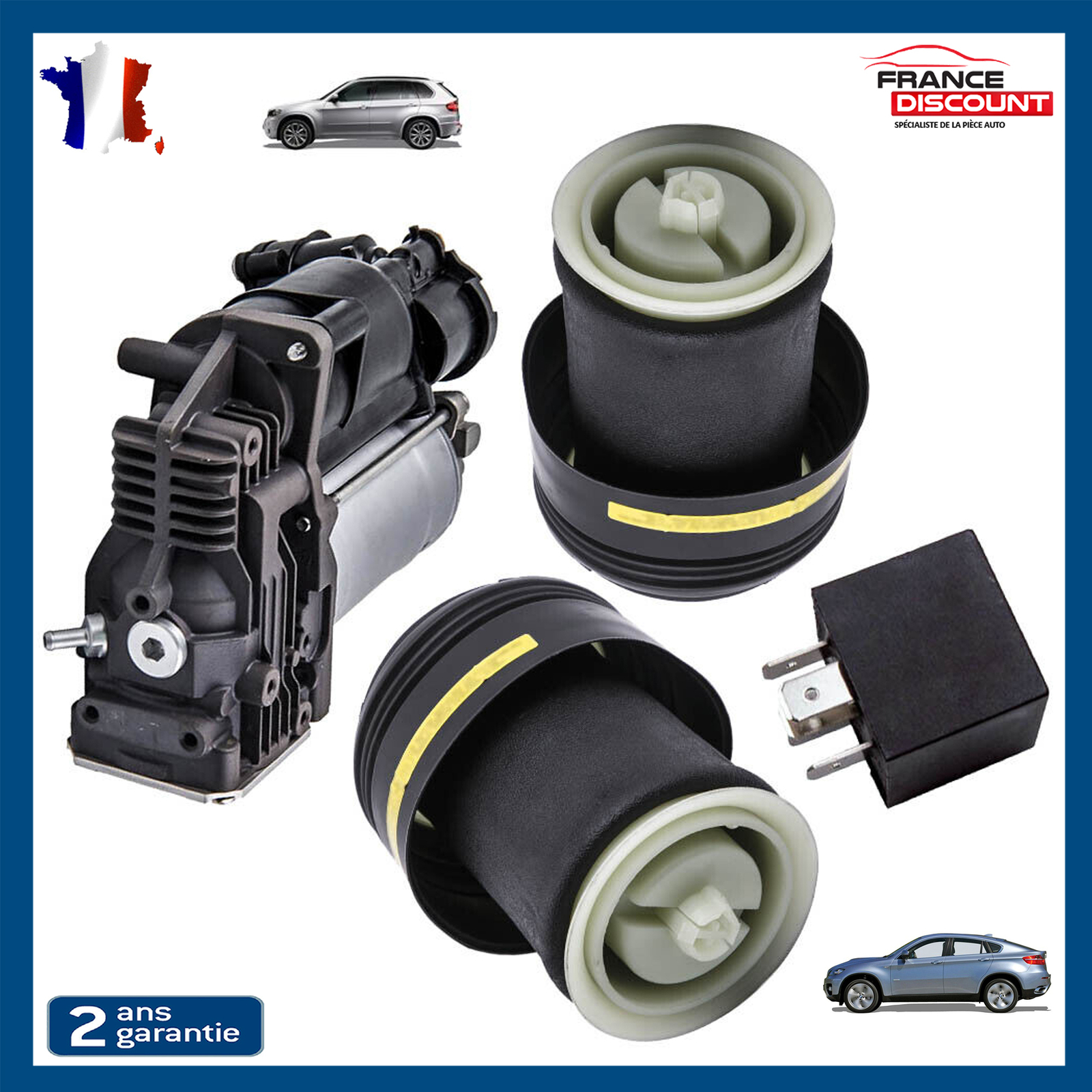 Compresseur 37206789938 et amortisseur arrière résolvant l'affaissement du BMW X5