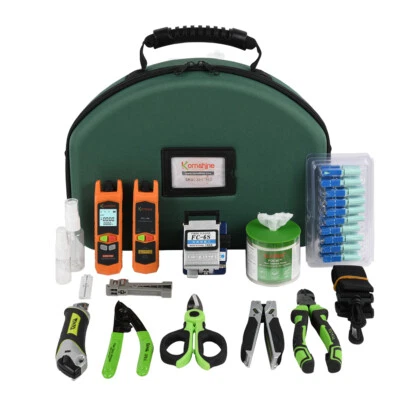Komshine FTTH Optical Fiber Loss Test Tool Kit Include Fiber Cleaver,OPM,OPS,VFL