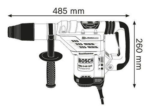 Martillos giratorios Bosch GBH 5-40 DCE profesional SDS-MAX 220V 1150W GRATIS Fedex - Imagen 2 de 3