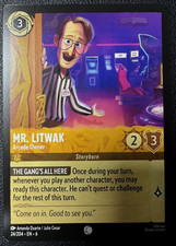 Mr. Litwak - Arcade Owner 24/204 Disney Lorcana Azurite Sea Regular