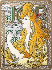 Poster job girl A. Mucha Accent Tile Mural Kitchen Bathroom Backsplash Ceramic