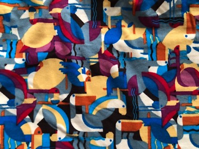 Legging Lularoe OS Design Artistique Animaux & Oiseaux - Bleu, 92% Polyester 8% Spandex, Neuf Avec étiquettes