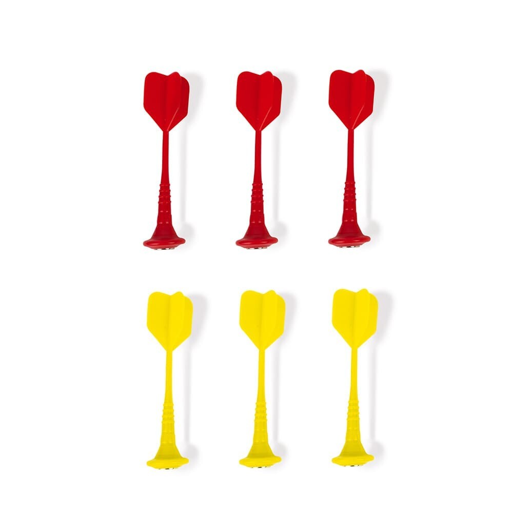 Fléchettes magnétiques Janod cible double face réversible avec 6 fléchettes sécurisées