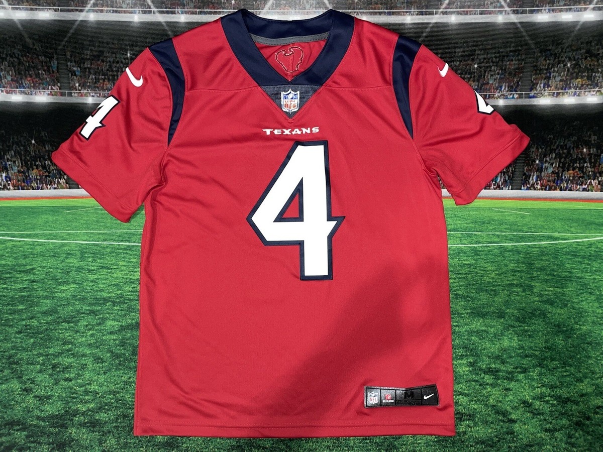 Houston Texans Deshaun Watson #4 Nike Stitched Jersey Adult Sz Medium Used