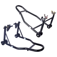 Motorcycle Stand 1000LB Sport Bike Front Rear Wheel Lift Swingarm Paddock Stands