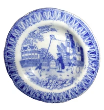 Pearlware Childs Toy Dinner Set Bowl KITE FLIER 1830 Staffordshire Historical