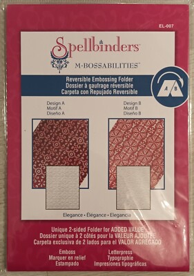 Spellbinders  M-Bossabilities  - Prägeschablone verschiedene Muster, freie Wahl