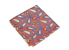 Lord R Colton Masterworks Pocket Square - Capilla Citrus Gold Silk - 75 New